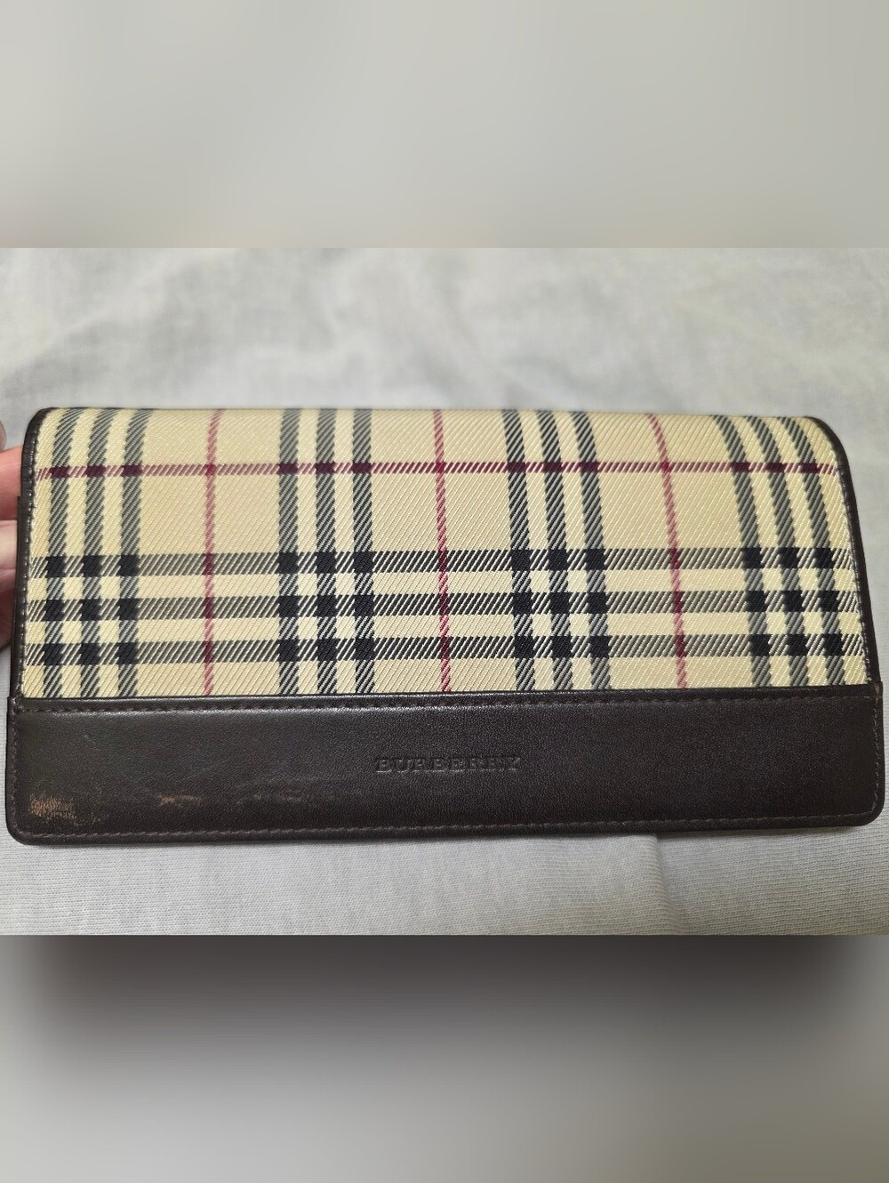 Burberry Nova Check Continential Wallet, EUC, AUTHENTIC